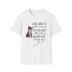 Natural color t-shirt with a kitten graphic and the quote ‘Saying Goodbye to a Foster Means My Heart Will Break a Little So Theirs Will Never Have To Break Again' Soft 100% ringspun cotton foster parent shirt kitten foster mom gift