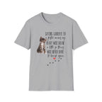 Sand color t-shirt with a kitten graphic and the quote ‘Saying Goodbye to a Foster Means My Heart Will Break a Little So Theirs Will Never Have To Break Again' Soft 100% ringspun cotton foster parent shirt kitten foster mom gift