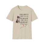 Sand color t-shirt with a kitten graphic and the quote ‘Saying Goodbye to a Foster Means My Heart Will Break a Little So Theirs Will Never Have To Break Again' Soft 100% ringspun cotton foster parent shirt kitten foster mom gift